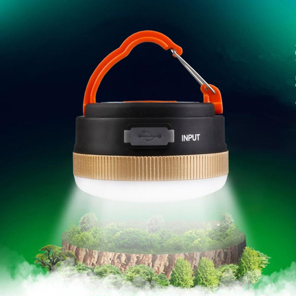 Warm White LED 300lm Camping Light - Black + Golden (1800mAh) - CBXMall.com | Best Prices ➤ Fast DELIVERY | ✈ Free Standard Shipping over 100+ Countries Worldwide