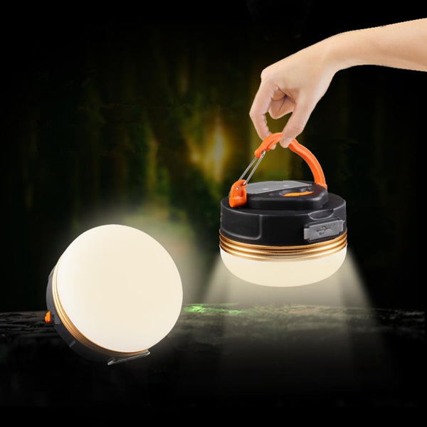 Warm White LED 300lm Camping Light - Black + Golden (1800mAh) - CBXMall.com | Best Prices ➤ Fast DELIVERY | ✈ Free Standard Shipping over 100+ Countries Worldwide