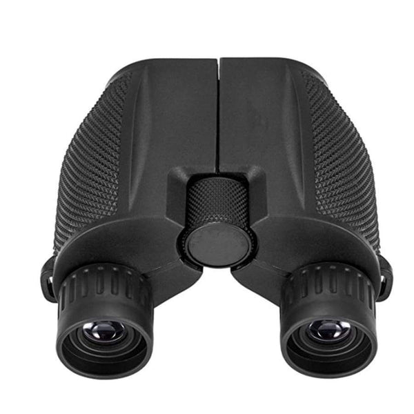 10x25 Folding High Powered Binoculars With Weak Light Night Vision Clear - BLACK - Telescope & Binoculars