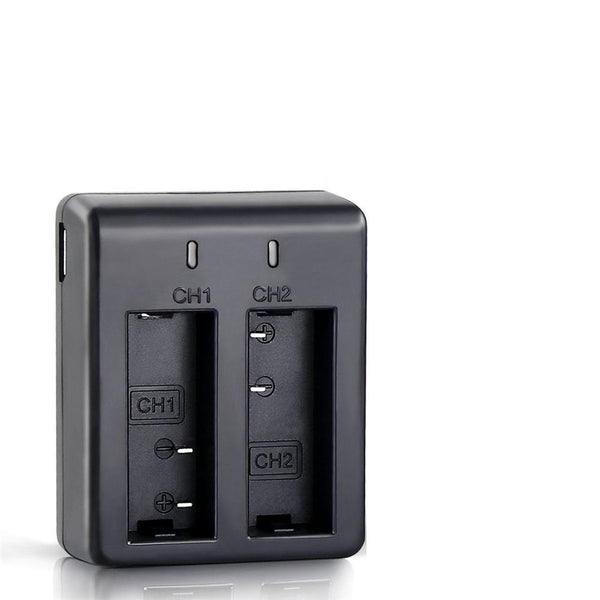 Dual Charger Dock with 2pcs 1050mAh Batteries for 4K Action Camera