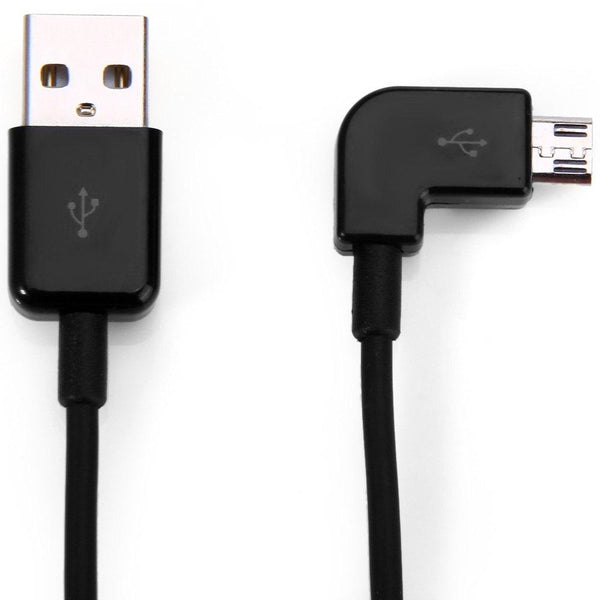 U2-306 5m Left Angle 90 Degrees Micro USB Male to USB Data Charging Sync Cable