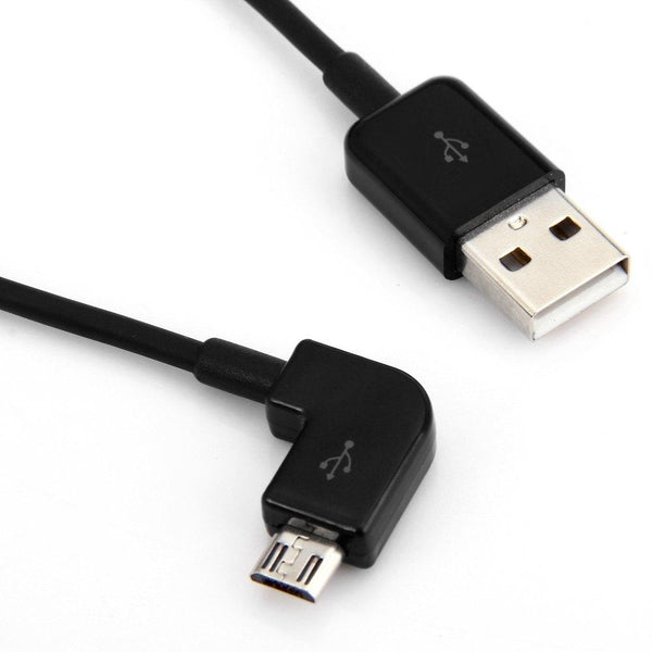 U2-306 5m Left Angle 90 Degrees Micro USB Male to USB Data Charging Sync Cable