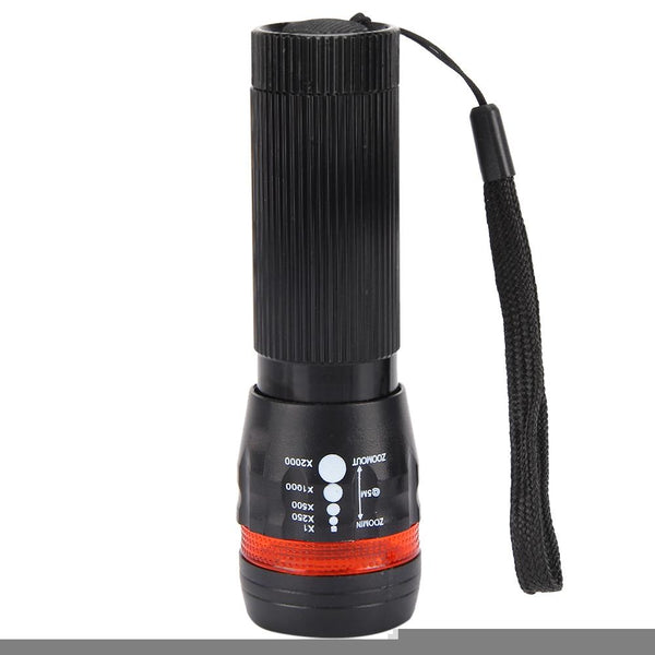 Q5 Waterproof 3W 140lm 3 Modes LED Bike Light Zoomable Flashlight with Torch Holder