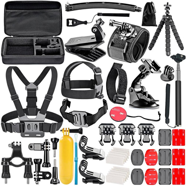 Accessories Kit for GoPro 6 Hero 5 Session 4 Silver 3 Black Sports Camera Set