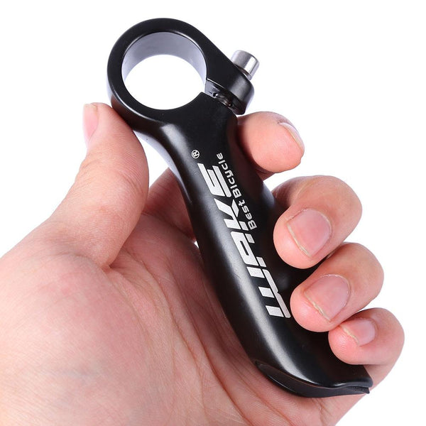 WAKE Paired Aluminum Alloy Glossy MTB Bike Handlebar Bar End with Rubber Lock-on Cover