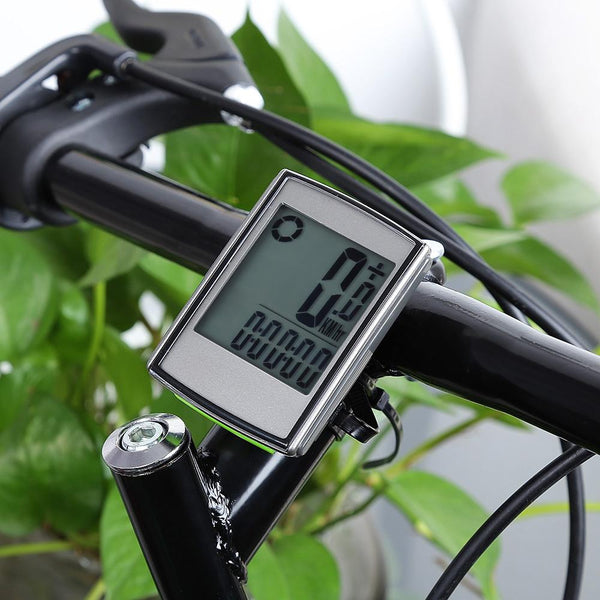 Water Resistant Wireless Cycle Computer Speedometer with LCD Backlight