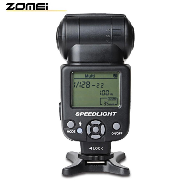 Zomei 430 Professional Macro Speedlight Flashlight LCD Screen for Canon Nikon