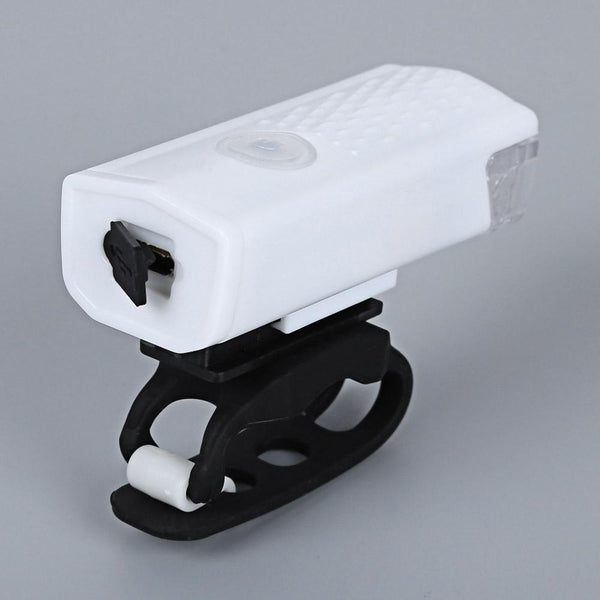 Water Resistant Rechargeable Mountain Bike Front Light with USB Changer for Night Cycling