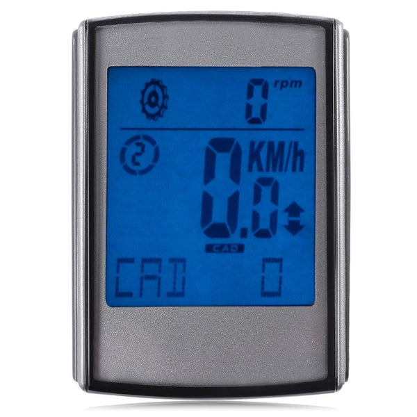 Water Resistant Wireless LCD Backlight 3 in 1 Bicycle Computer Odometer