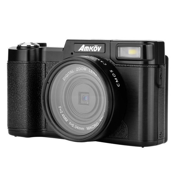 AMKOV CD - R2 Digital Camera Video Camcorder with 3 inch TFT Screen / UV Filter