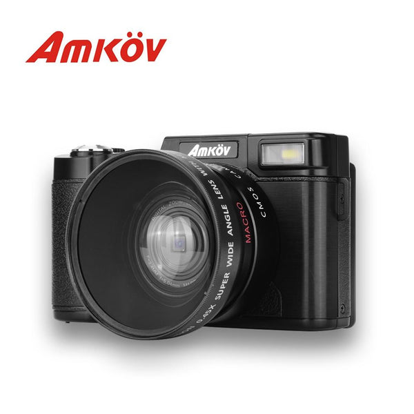 AMKOV CD - R2 Digital Camera Video Camcorder with 3 inch TFT Screen / UV Filter