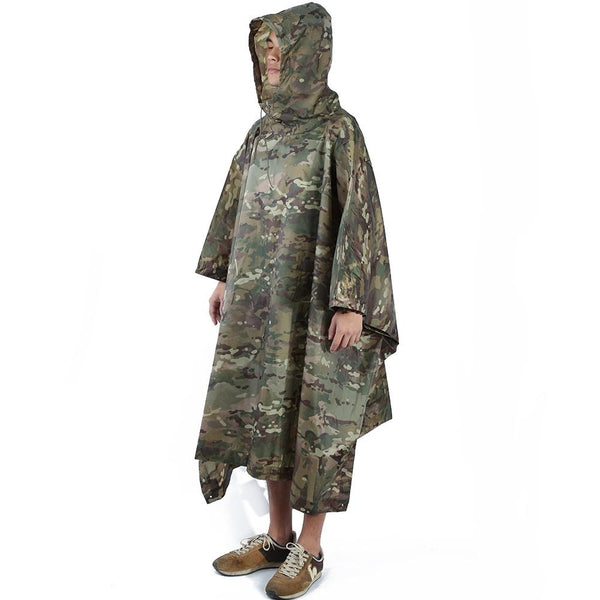 Free Solider Outdoor Multifunctional Camping Camouflage Packable Poncho Mat Raincoat - CBXMall.com | Best Prices ➤ Fast DELIVERY | ✈ Free Standard Shipping over 100+ Countries Worldwide