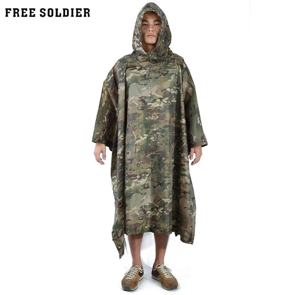 Free Solider Outdoor Multifunctional Camping Camouflage Packable Poncho Mat Raincoat - CBXMall.com | Best Prices ➤ Fast DELIVERY | ✈ Free Standard Shipping over 100+ Countries Worldwide