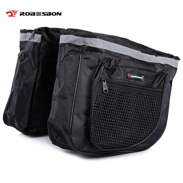 Robesbon 25L Mountain Bike Rear Rack Bag with Independent Side Pouch Bicycle Equipment