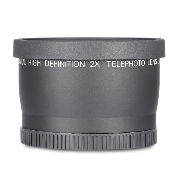 Digital High Definition 58MM 2X Teleconverter Telephoto Lens for DSLR Camera