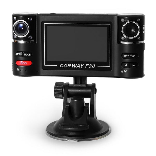 F30 2.7 inch Car DVR Camera Video Driving Recorder HD Dual Lens Dashboard Vehicle Camcorder