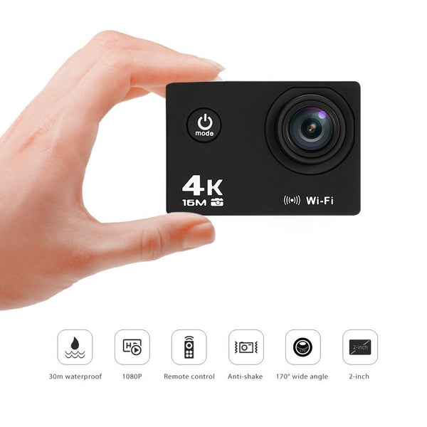Remote Control 4K Waterproof Action Camera for Sports