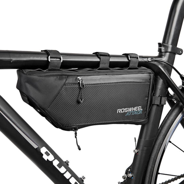 ROSWHEEL 121371 Water-resistant 4L Bike Triangular Bag Bicycle Front Tube Pack