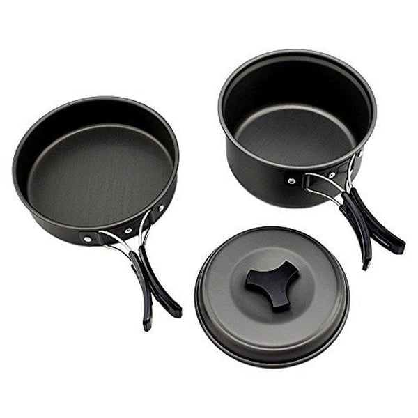 Outdoor Cookware Set Cooking Utensils Lightweight Compact Pot Pan Bowls for Camping Hiking Backpacking Picnic - CBXMall.com | Best Prices ➤ Fast DELIVERY | ✈ Free Standard Shipping over 100+ Countries Worldwide