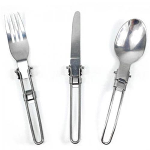 Camping Folding Stainless Steel Tableware including Knife / Fork / Spoon - CBXMall.com | Best Prices ➤ Fast DELIVERY | ✈ Free Standard Shipping over 100+ Countries Worldwide