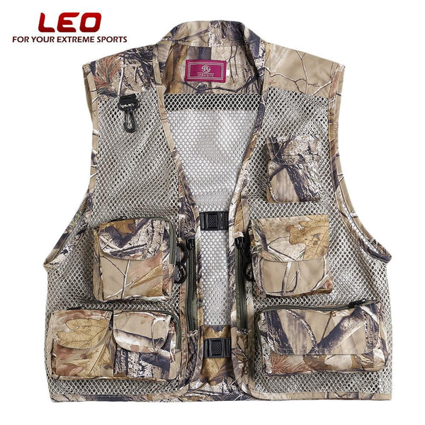 LEO 27913 - FC Outdoor Fishing Hunting Mesh Vest with Multiple Pockets - CBXMall.com | Best Prices ➤ Fast DELIVERY | ✈ Free Standard Shipping over 100+ Countries Worldwide