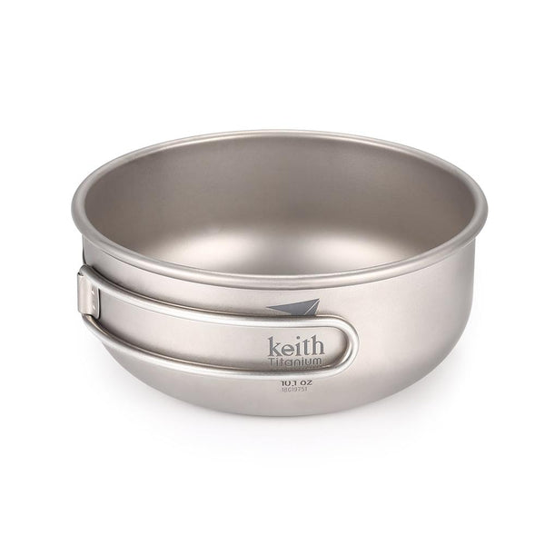Keith Outdoor Tableware Ultralight 300ml Titanium Bowl Foldable Handle - CBXMall.com | Best Prices ➤ Fast DELIVERY | ✈ Free Standard Shipping over 100+ Countries Worldwide
