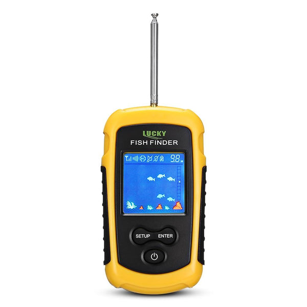 LUCKY FFW1108 - 1 100M Fishing Sonar Wireless Fish Finder Alarm Sensor Transducer