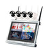 4 Channel 960P Wireless NVR Kit 12.5 inch LCD WiFi NVR 4 x 1.3MP WiFi IP Camera with Night Vision