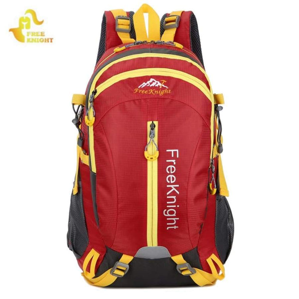 30L Nylon Water Resistant Backpack - RED - Hiking Backpacks