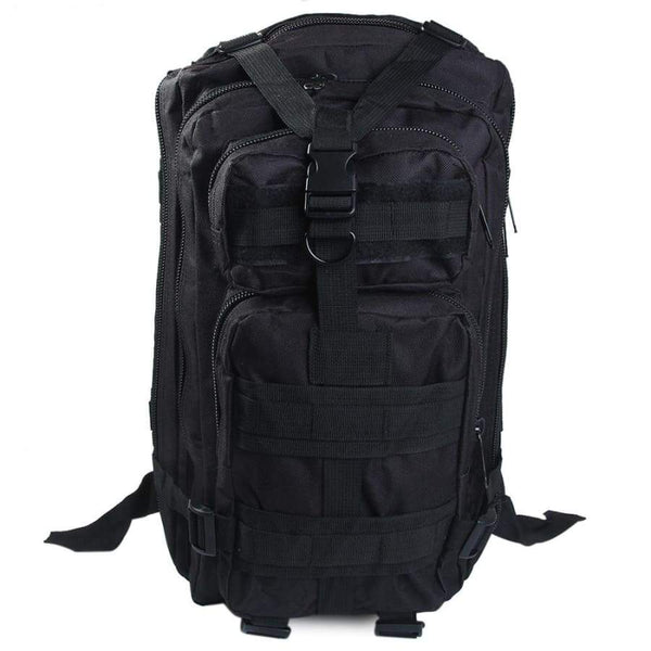 3P Military 30L Backpack Sports Bag for Camping Traveling Hiking Trekking - BLACK - Sports Accessories