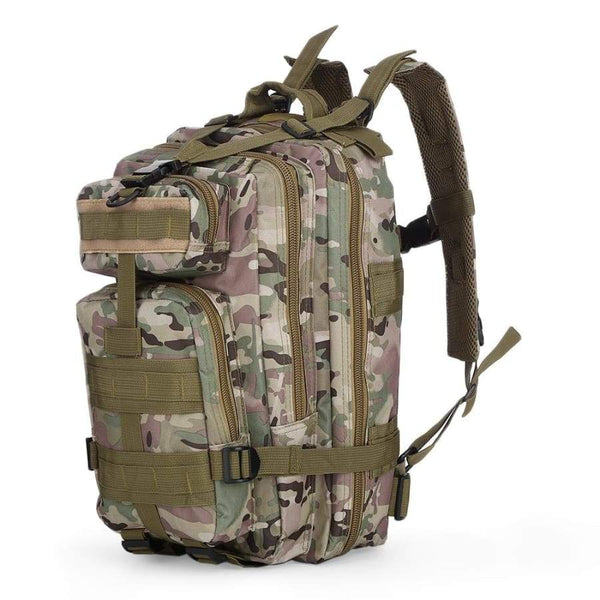3P Military 30L Backpack Sports Bag for Camping Traveling Hiking Trekking - CP CAMOUFLAGE - Sports Accessories